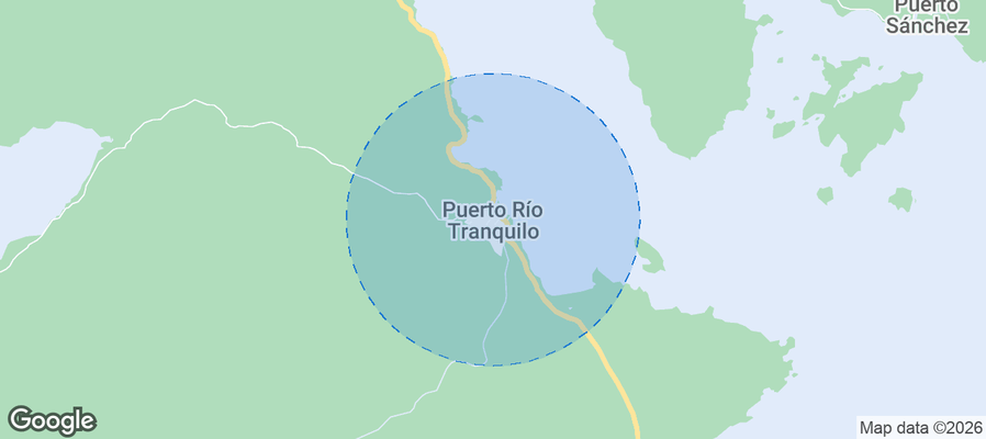 Puerto Rio Tranquilo Airbnb map